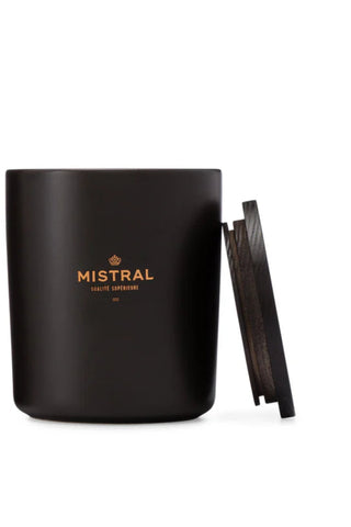 Mistral Scented Candle-Black Amber