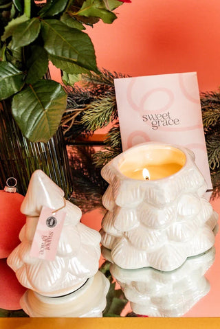 Sweet Grace Christmas Tree Candle