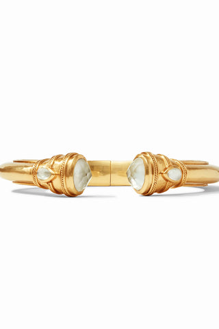 Julie Vos Cannes Demi Cuff-Iridescent Clear Crystal