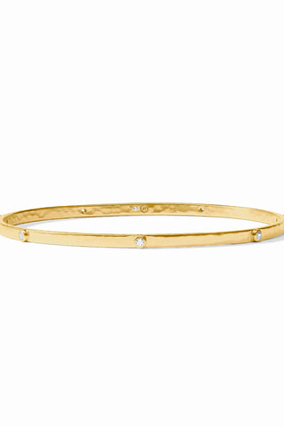 Julie Vos Crescent Stone Bangle-Cubic Zirconia