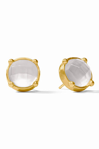 Julie Vos Honey Stud-Iridescent Clear Crystal