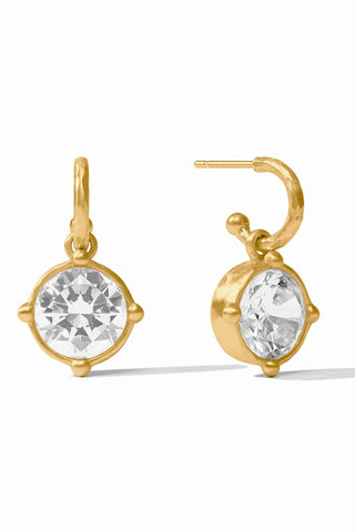 Julie Vos Honeybee Hoop & Charm Earrings
