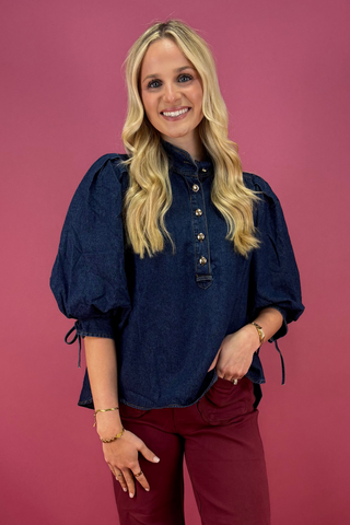 The Bridlewood Button Top