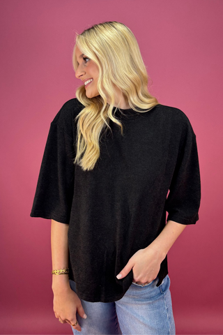 The Stillpoint Mock Neck Sweater Top