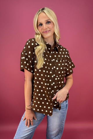 The Brown Static Linen Shirt