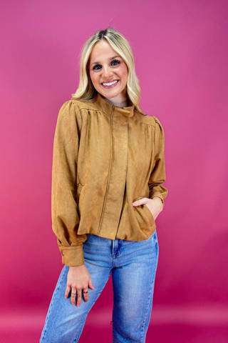 The Velmora Suede Jacket