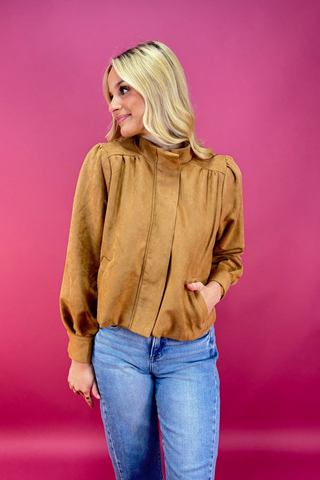 The Velmora Suede Jacket