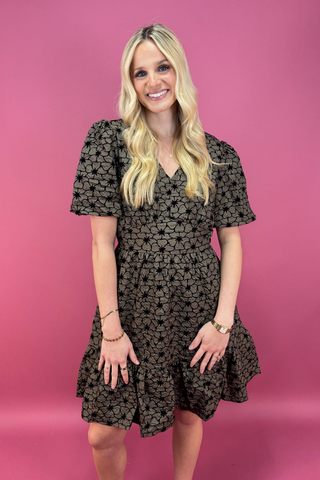 The Afterglow Jacquard Dress