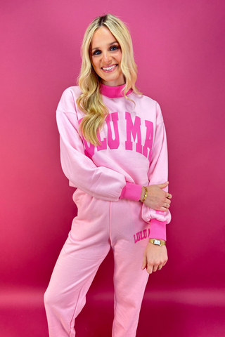 Lulu Mac Puff Mock Neck Sweatshirt