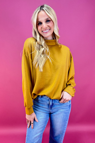 The Solstice Mock Neck Sweatshirt
