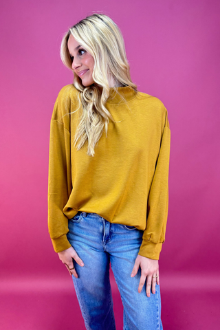 The Solstice Mock Neck Sweatshirt