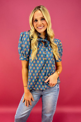 The Thistlewick Tie-Neck Top