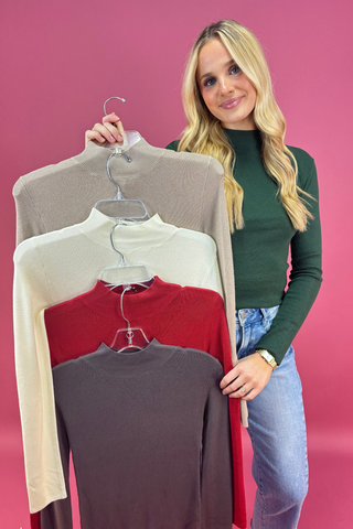 The Quenelle Mock Neck Top