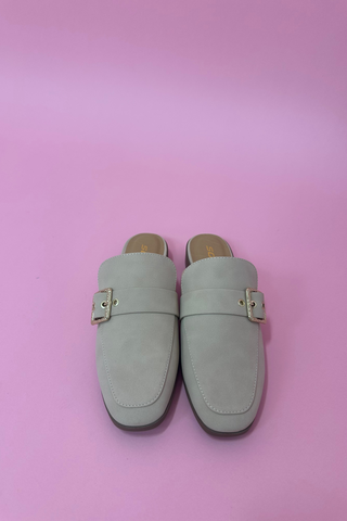 Golden Garden Buckle Mule
