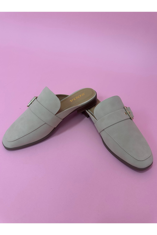 Golden Garden Buckle Mule