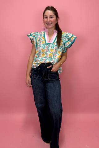 Springtime Splash Flutter Top