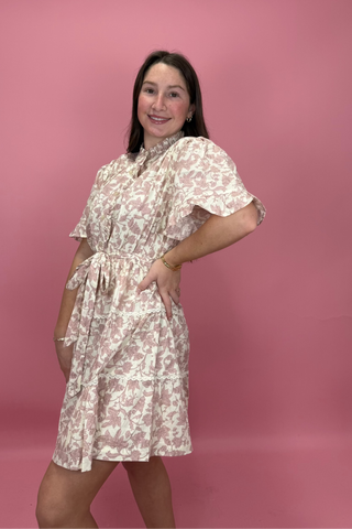Vintage Blush Garden Dress