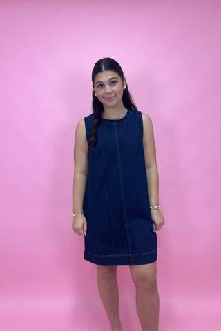 Bayou Blues Denim Shift Dress