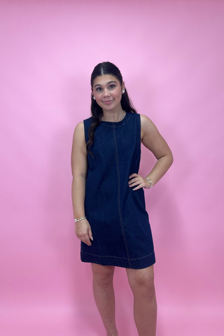 Bayou Blues Denim Shift Dress