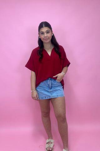 Elevated Basic Collared Top