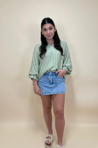 Willow Breeze Scalloped Top