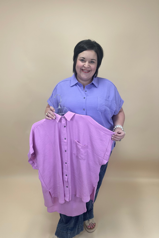 Soft Bloom Button-Up Top