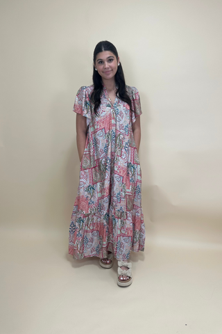 Paisley Garden Stroll Maxi Dress
