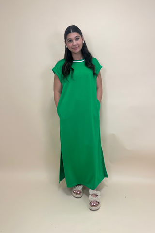 Emerald Ease Maxi Dress