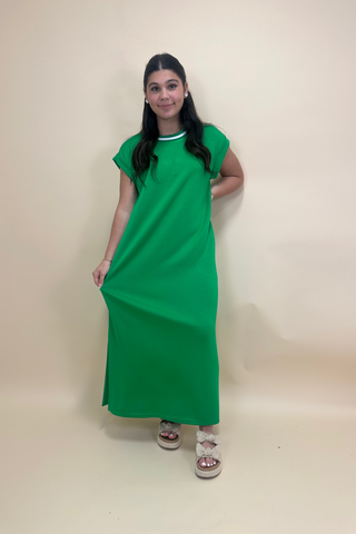 Emerald Ease Maxi Dress