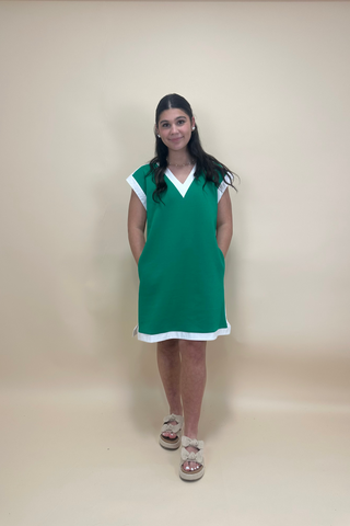 The Classic Contrast Shift Dress
