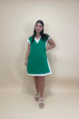 The Classic Contrast Shift Dress