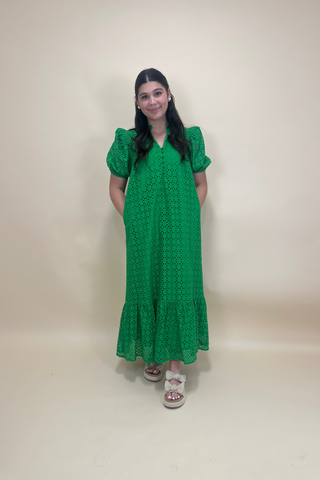 Emerald Garden Eyelet Pocket Maxi