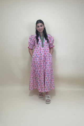 Pink Garden Path Pocket Dress
