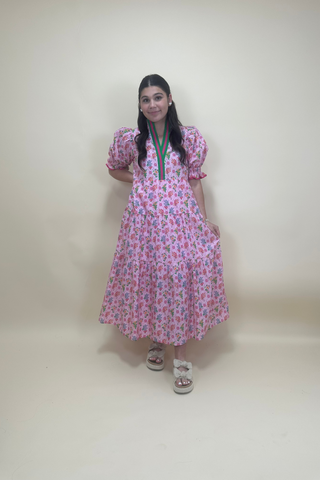 Pink Garden Path Pocket Dress
