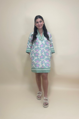 Sage Meadow Scallop Dress