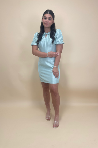 Satin Whisper Bow Dress