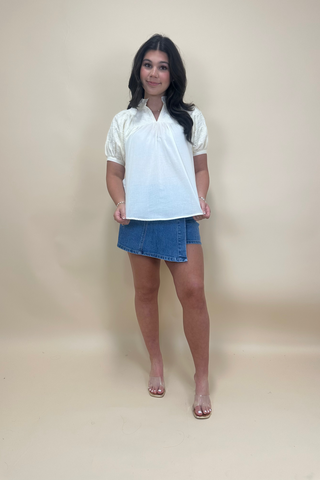 Ivory Heirloom Embroidered Top