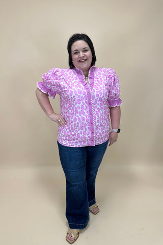 Petal Pop Ruffle Top