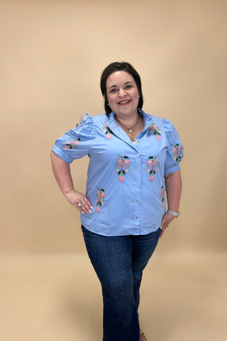 Bluebell Garden Charm Top