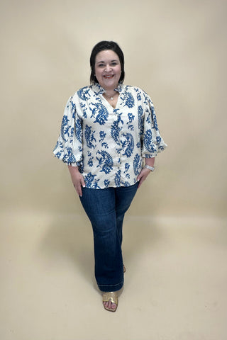 Blue Willow Breeze Top