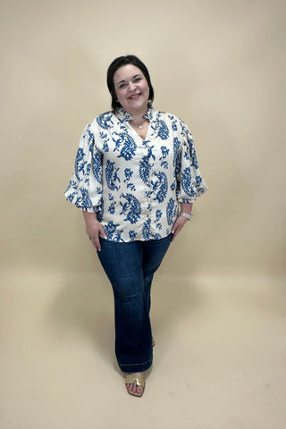 Blue Willow Breeze Top