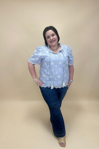 Seaside Heirloom Embroidered Top