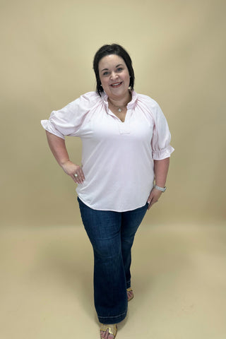 Pretty In Pink Ruffle Top
