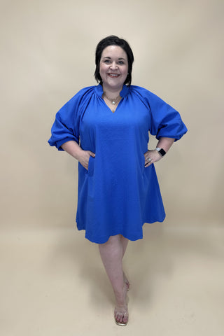 Royal Radiance Textured Dress