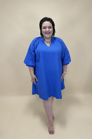 Royal Radiance Textured Dress