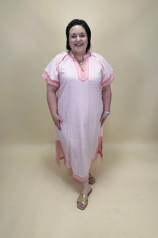 Blushing Garden Stroll Midi Dress
