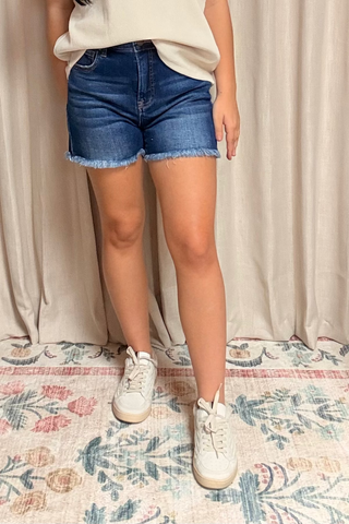 Bayou Breeze TC HR Fray Hem Shorts