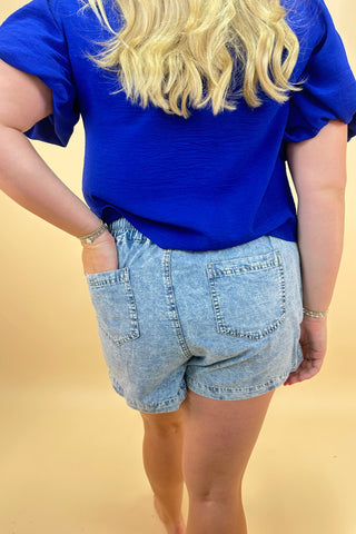Blue Skies Drawstring Shorts