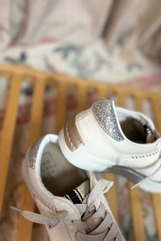 Silver Sparkle Luxe Sneaker