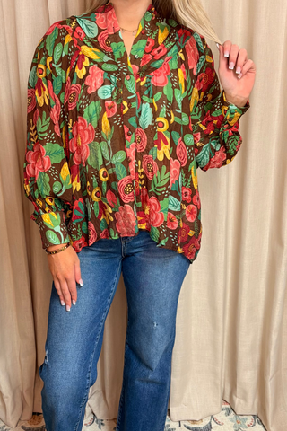 Garden Button-Down Blouse